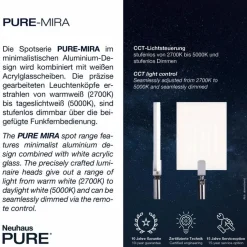 Spots & Strahle|Neuhaus PURE LED-Strahler Pure Mira Schwarz