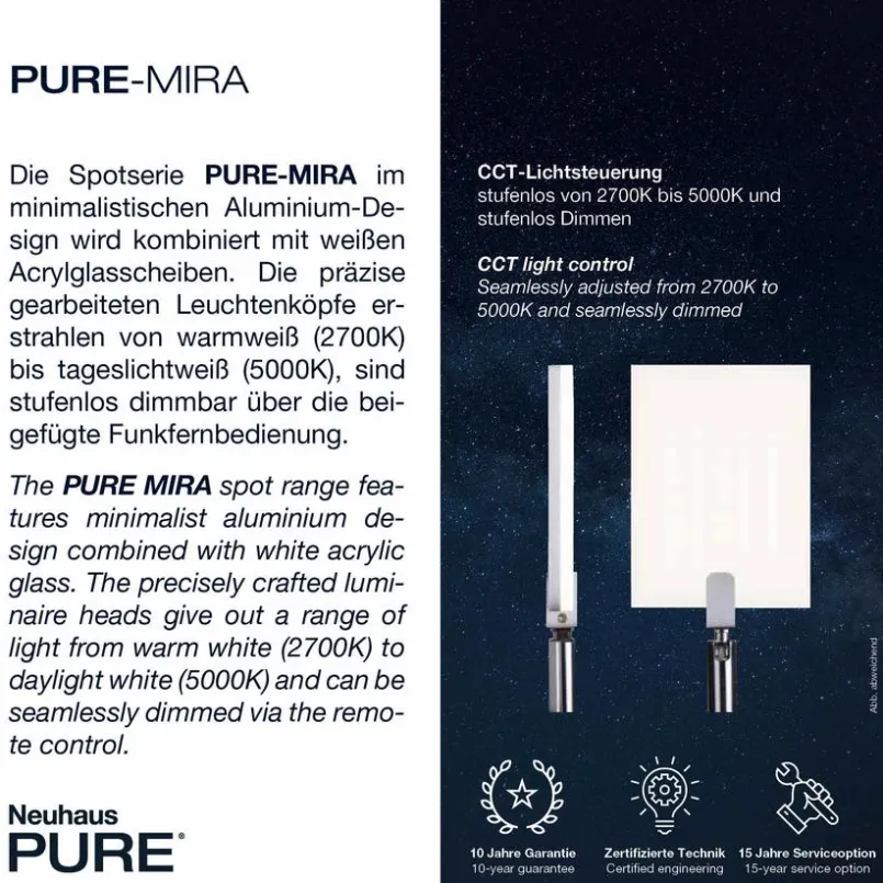 Spots & Strahle|Neuhaus PURE LED-Strahler Pure Mira Schwarz
