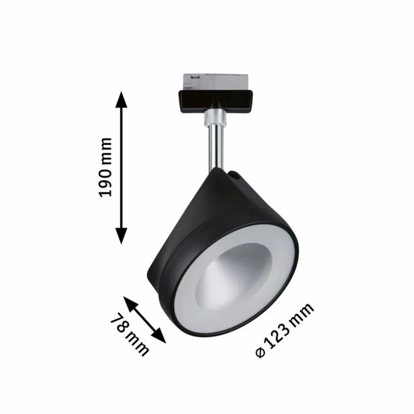 Schienensysteme|Paulmann LED-strahler URail Arena Schwarz