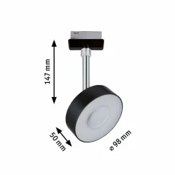 Paulmann Schienensysteme-LED-Strahler URail Circle Schwarz