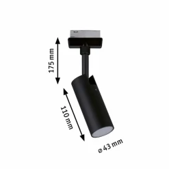 Paulmann Schienensysteme-LED-Strahler URail Tubo Schwarz