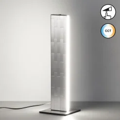 Fischer & Honsel Tischlampen-LED-Tischleuchte Aluro Nickel matt