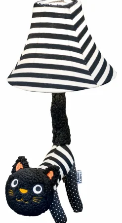Happy Lamps Kinderlampen|Kinderlampen-LED-Tischleuchte Baby Luna die Katze Schwarz / Weiß