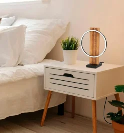 Tischlampen|EGLO LED-Tischleuchte Boyal Braun