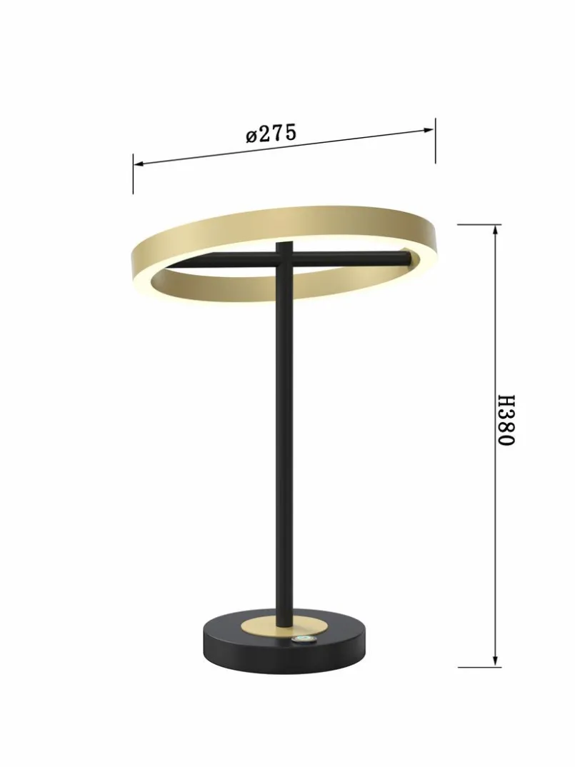 EGLO Tischlampen-LED-Tischleuchte Brest Schwarz