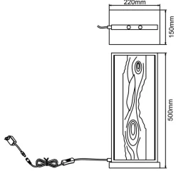 Brilliant Tischlampen-LED-Tischleuchte Chaumont Schwarz