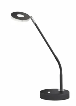 Fischer & Honsel Tischlampen-LED-Tischleuchte Dent Schwarz