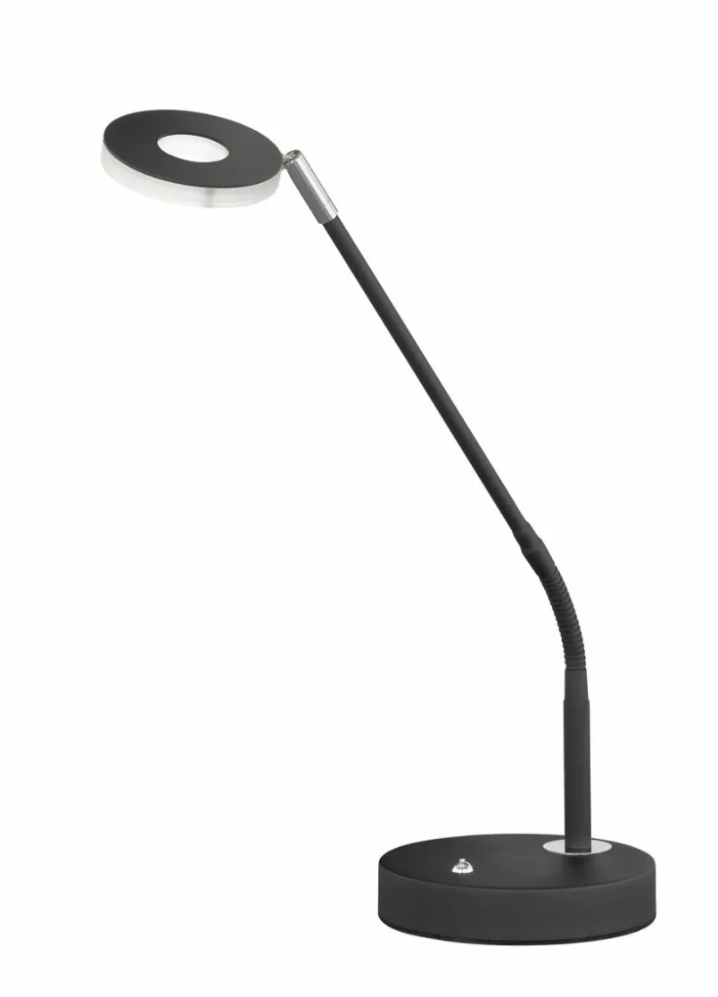 Fischer & Honsel Tischlampen-LED-Tischleuchte Dent Schwarz