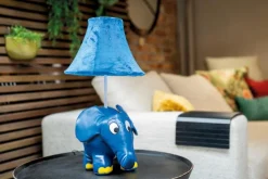 Happy Lamps Kinderlampen|Kinderlampen-LED-Tischleuchte Elefant Blau