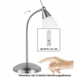 Tischlampen|Paul Neuhaus LED-Tischleuchte Pino Silber