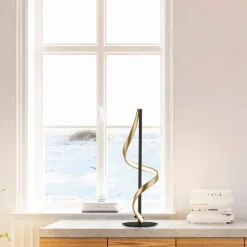 Tischlampen|Tischleuchten|Q SMART HOME LIGHTS LED-Tischleuchte Q-Swing Messing
