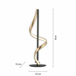 Tischlampen|Tischleuchten|Q SMART HOME LIGHTS LED-Tischleuchte Q-Swing Messing