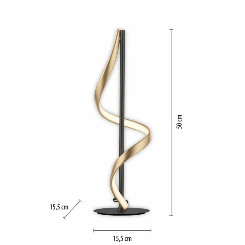 Tischlampen|Tischleuchten|Q SMART HOME LIGHTS LED-Tischleuchte Q-Swing Messing