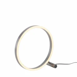 JUST LIGHT. Tischlampen-LED-Tischleuchte Ritus Alu
