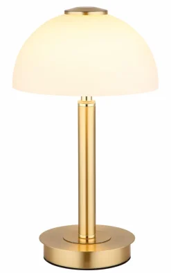 Tischlampen|Globo LED-Tischleuchte Uldin Messing