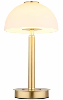 Tischlampen|Globo LED-Tischleuchte Uldin Messing