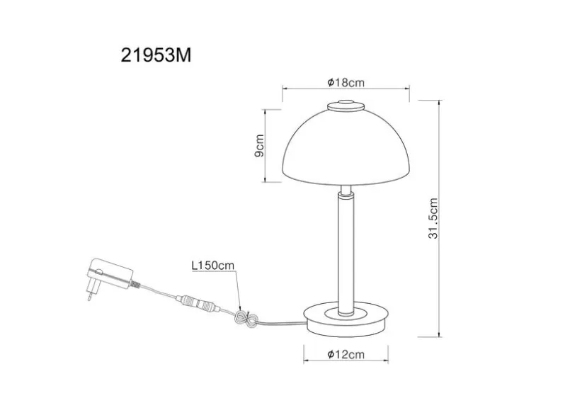 Tischlampen|Globo LED-Tischleuchte Uldin Messing