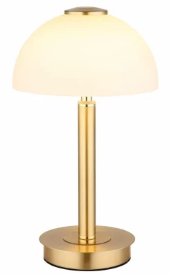 Tischlampen|Globo LED-Tischleuchte Uldin Messing