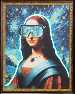 Bilder Mit Rahmen|KARE DESIGN LED-Wandbild 80 x 100 cm Art Lady Bunt