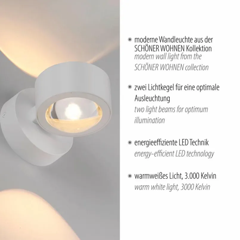 LED-Wandleuchte Chia<SCHÖNER WOHNEN-Kollektion