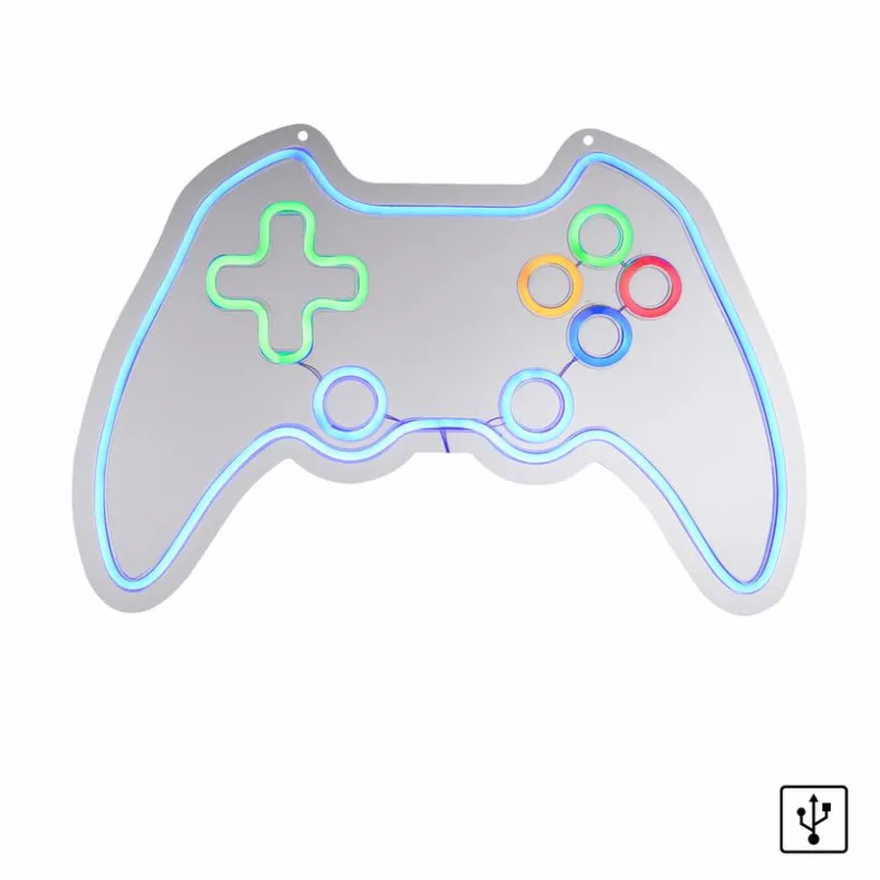 Wandleuchten|JUST LIGHT. LED-Wandleuchte Gamer Bunt