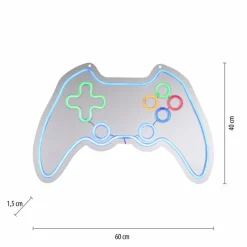 Wandleuchten|JUST LIGHT. LED-Wandleuchte Gamer Bunt