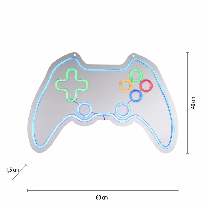 Wandleuchten|JUST LIGHT. LED-Wandleuchte Gamer Bunt