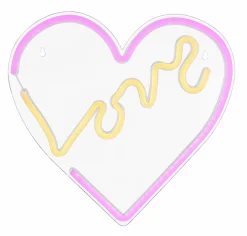Globo Wandleuchten-LED-Wandleuchte Love Bunt