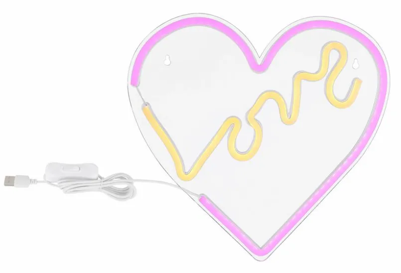Globo Wandleuchten-LED-Wandleuchte Love Bunt