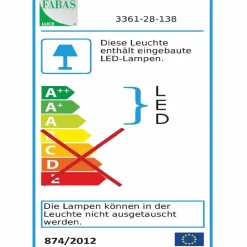 Spiegelleuchten|Wandleuchten|FABAS LED-Wandleuchte NALA Chrom
