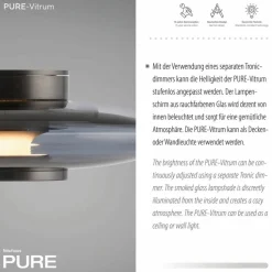 LED-Wandleuchte Pure Vitrum<Neuhaus PURE New