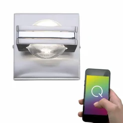 Wandleuchten|Wandleuchten|Q SMART HOME LIGHTS LED-Wandleuchte Q-Fisheye Silber
