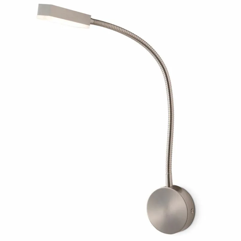 Fischer & Honsel Wandleuchten-LED-Wandleuchte Raik Nickel matt