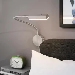 Fischer & Honsel Wandleuchten-LED-Wandleuchte Raik Nickel matt