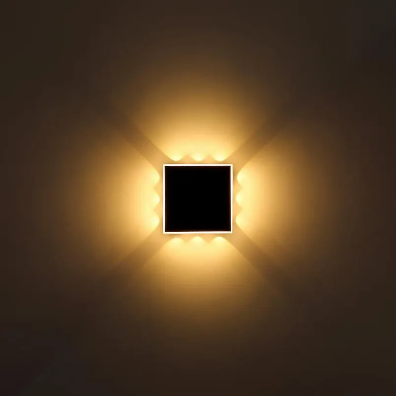 Wandleuchten|Globo LED-Wandleuchte Saidy Schwarz