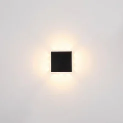 Wandleuchten|Globo LED-Wandleuchte Saidy Schwarz