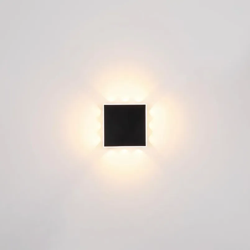 Wandleuchten|Globo LED-Wandleuchte Saidy Schwarz