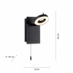 Paul Neuhaus Spots & Strahle|Wandleuchten-LED-Wandleuchte Sileda Anthrazit