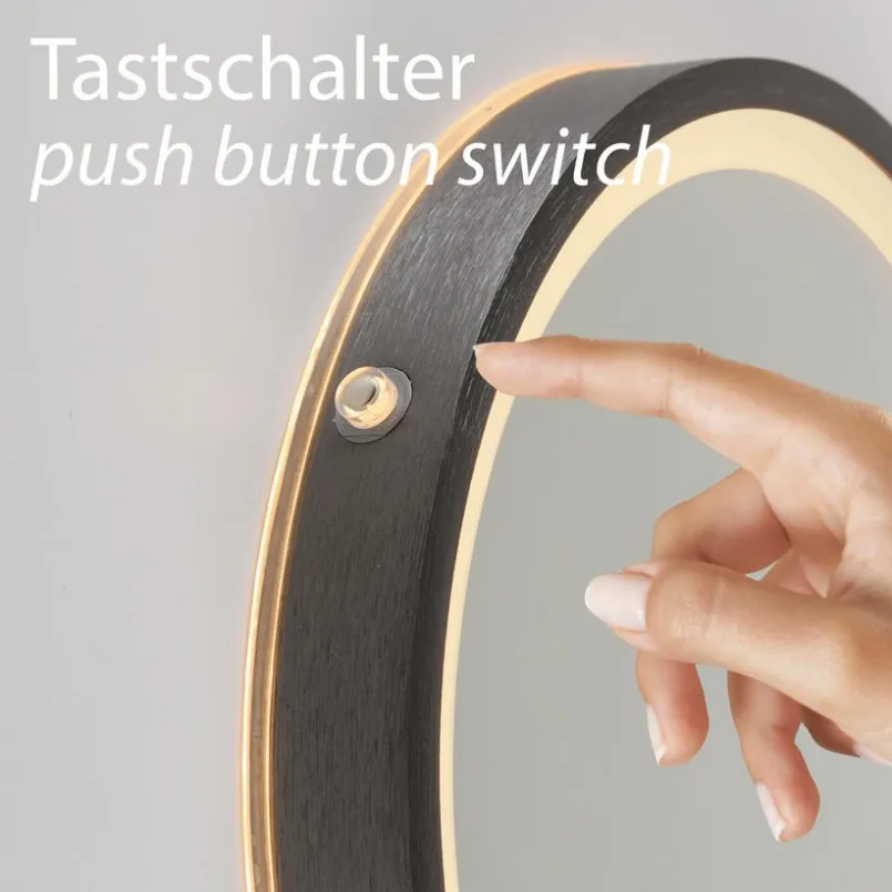 Wandspiegel|Paul Neuhaus LED-Wandspiegel Vidro Grau