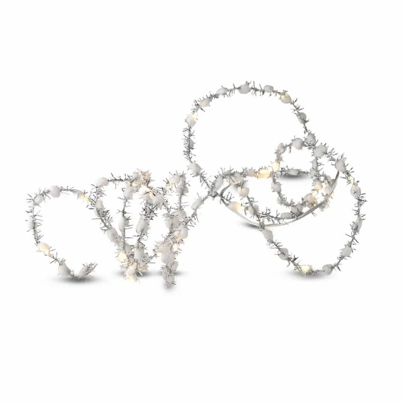 DesignLive Lichterketten-Lichterkette Fluffy Silber