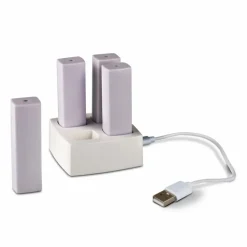 DesignLive Lichterketten-Lichterkette Powerbank 4er Weiß