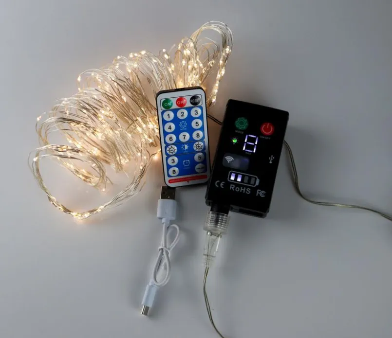 Lichterketten|DesignLive Lichterkette Regen 200 cm Silber