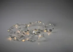 Lichterketten|DesignLive Lichterkette Schneeflocke Silber