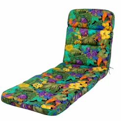 Gartenstuhl-Auflagen-Liegen-Auflage Jungle 65 x 200 cm Grün