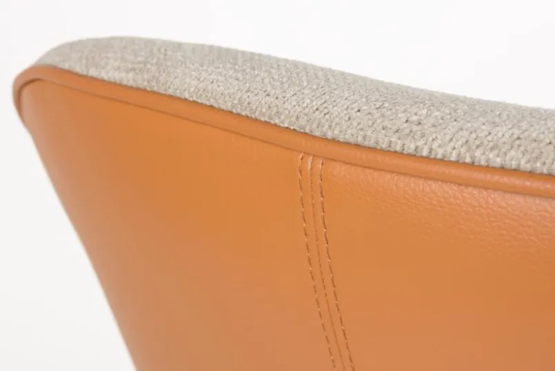 Zuiver Sessel-Longchair Duke Orange