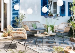 Loungemöbel-Sets| Lounge Set Tahiti 4tlg. Natur