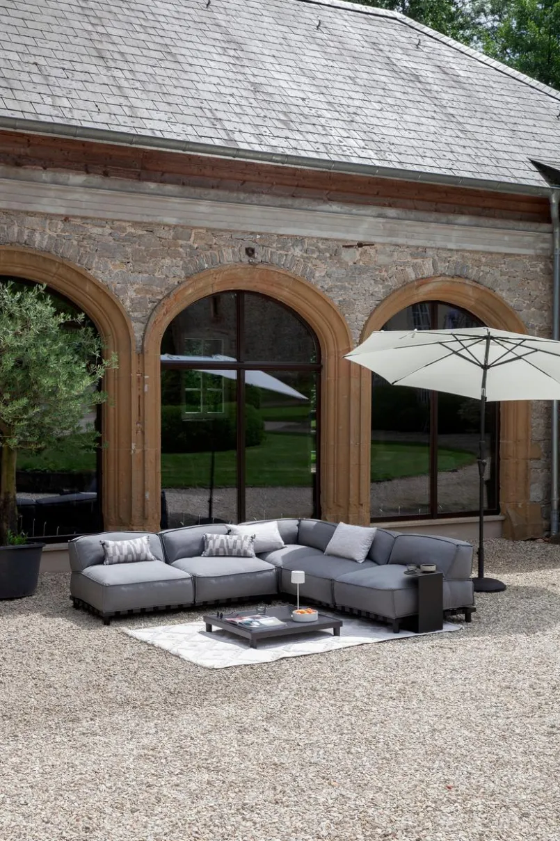 SCHÖNER WOHNEN-Kollektion Gartensofas|Loungesofas-Lounge-Eckmodul Vlieland Grey