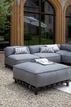 SCHÖNER WOHNEN-Kollektion Gartensofas|Loungesofas-Lounge-Hocker Vlieland Grey