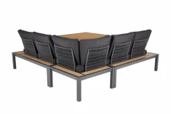Loungemöbel-Sets|Brafab Loungemöbel Set Elora 3 tlg. Schwarz