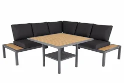 Loungemöbel-Sets|Brafab Loungemöbel Set Elora 3 tlg. Schwarz